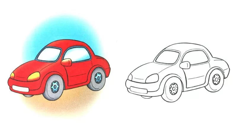 Как нарисовать машину поэтапно: подробный пошаговый урок для начинающих