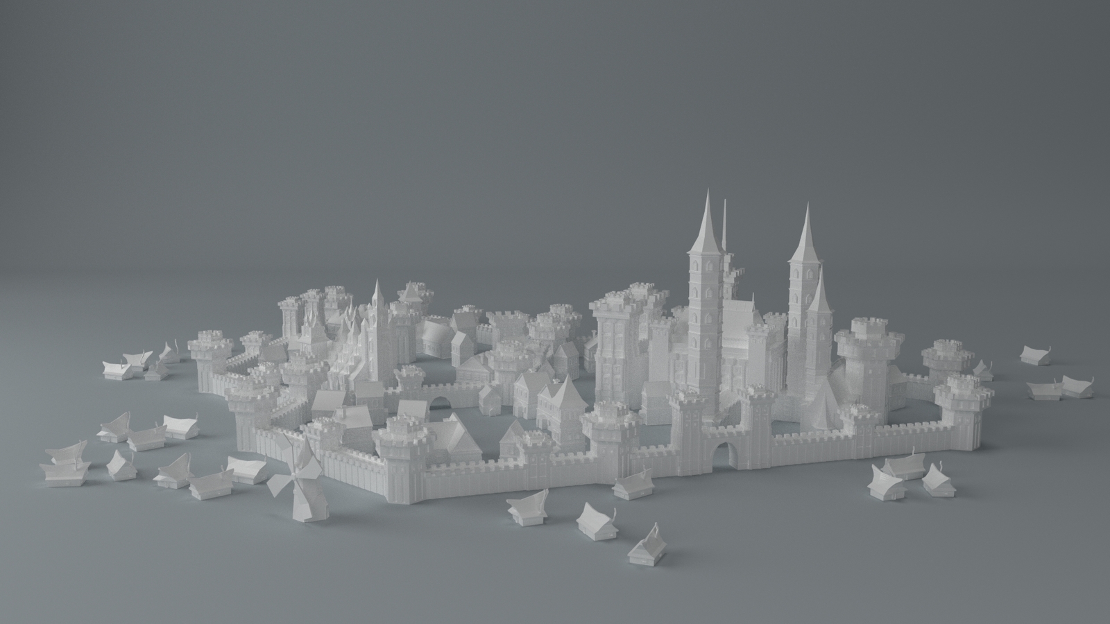Город в 3D 